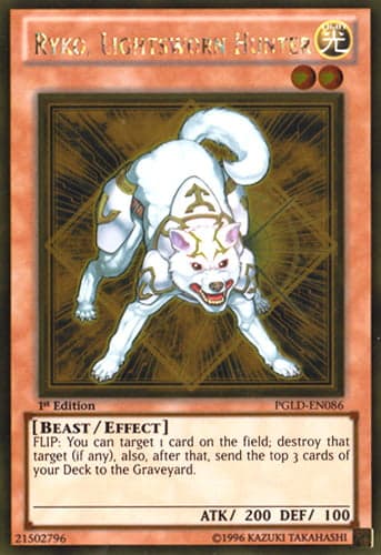 Ryko, Lightsworn Hunter - PGLD-EN086 Gold Rare Unlimited
