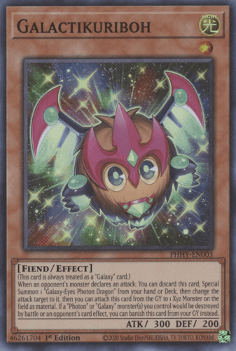 Galactikuriboh - PHHY-EN003 Super Rare 1st Edition
