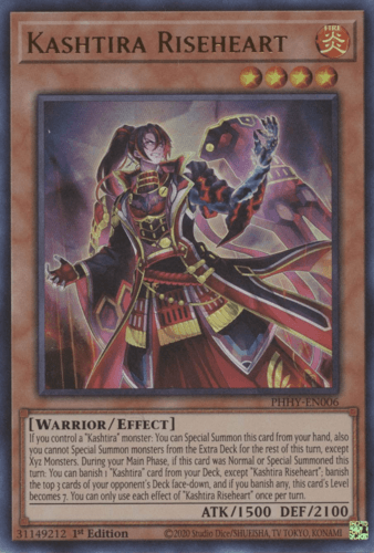 Kashtira Riseheart - PHHY-EN006 Ultra Rare 1st Edition