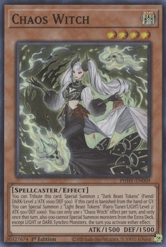 Chaos Witch - PHHY-EN009 Super Rare 1st Edition