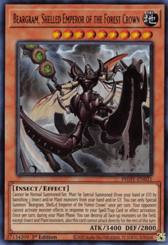 Beargram, Shelled Emperor of the Forest Crown - PHHY-EN021 Ultra Rare 1st Edition