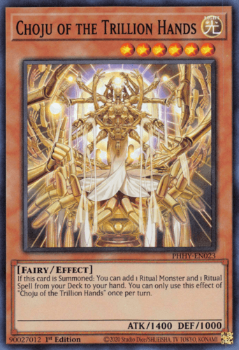 Choju of the Trillion Hands - PHHY-EN023 Super Rare 1st Edition