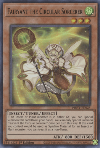 Fairyant the Circular Sorcerer - PHHY-EN025 Super Rare 1st Edition