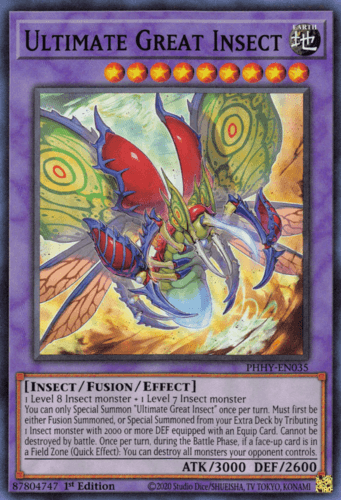 Ultimate Great Insect - PHHY-EN035 Super Rare 1st Edition