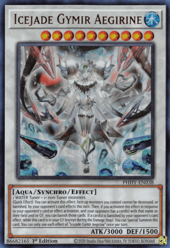 Icejade Gymir Aegirine - PHHY-EN038 Ultra Rare 1st Edition