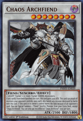 Chaos Archfiend - PHHY-EN039 Ultra Rare 1st Edition