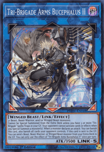 Tri-Brigade Arms Bucephalus II - PHHY-EN048 Super Rare 1st Edition