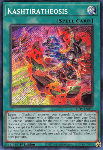 Kashtiratheosis - PHHY-EN058 Secret Rare 1st Edition