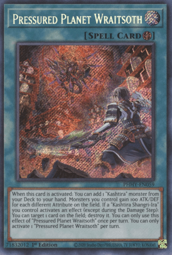 Pressured Planet Wraitsoth - PHHY-EN059 Secret Rare 1st Edition