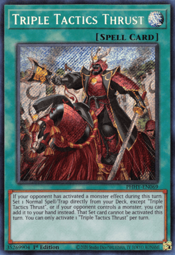 Triple Tactics Thrust - PHHY-EN069 Secret Rare 1st Edition