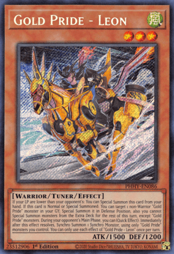 Gold Pride - Leon - PHHY-EN086 Secret Rare 1st Edition