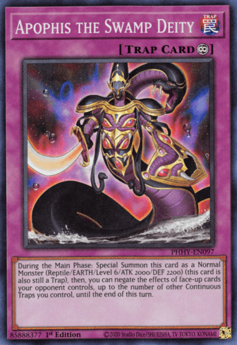 Apophis the Swamp Deity - PHHY-EN097 Super Rare 1st Edition