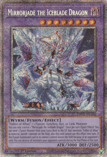 Mirrorjade the Iceblade Dragon - PHHY-EN100 Starlight Rare 1st Edition