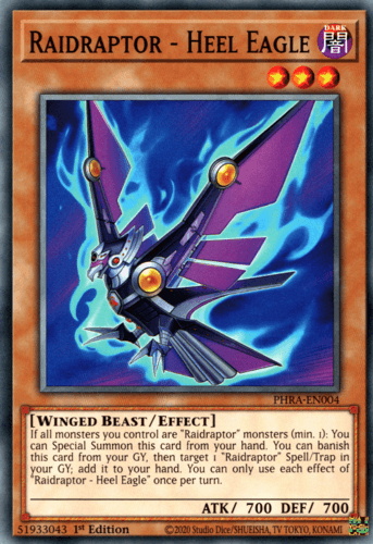 Raidraptor - Heel Eagle - PHRA-EN004 Common 1st Edition