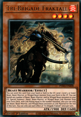 Tri-Brigade Fraktall - PHRA-EN008 Ultra Rare 1st Edition