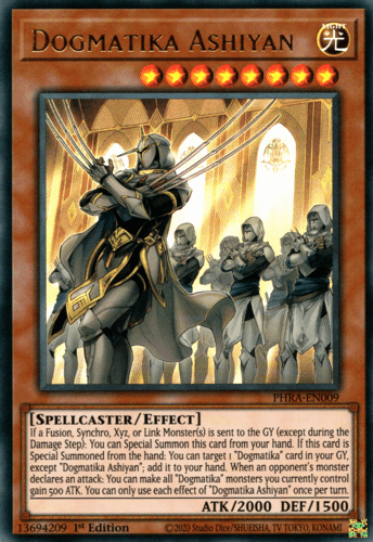 Dogmatika Ashiyan - PHRA-EN009 Ultra Rare 1st Edition