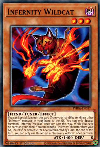Infernity Wildcat - PHRA-EN017 Common 1st Edition