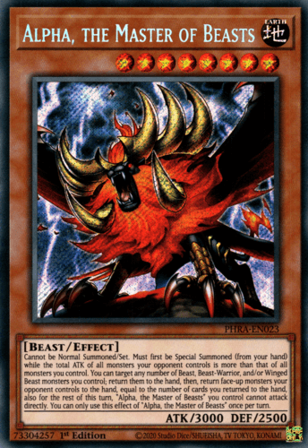 Alpha, the Master of Beasts - PHRA-EN023 Starlight Rare 1st Edition