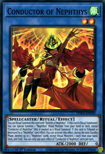 Conductor of Nephthys - PHRA-EN030 Super Rare 1st Edition