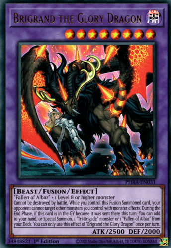 Brigrand the Glory Dragon - PHRA-EN031 Ultra Rare 1st Edition