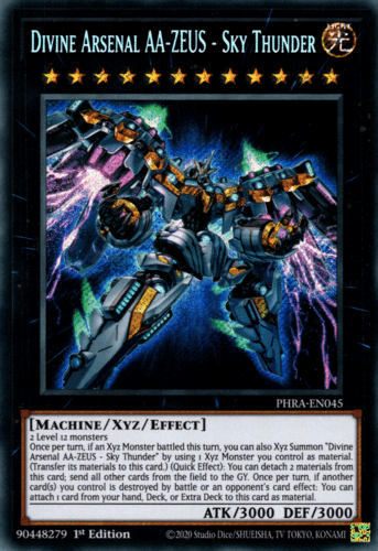 Divine Arsenal AA-ZEUS - Sky Thunder - PHRA-EN045 Secret Rare 1st Edition
