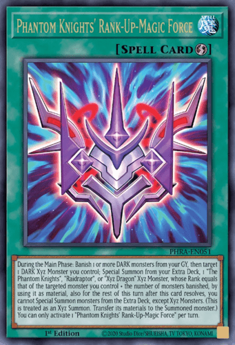 Phantom Knights' Rank-Up-Magic Force - PHRA-EN051 Ultra Rare 1st Edition