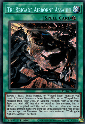 Tri-Brigade Airborne Assault - PHRA-EN053 Secret Rare 1st Edition