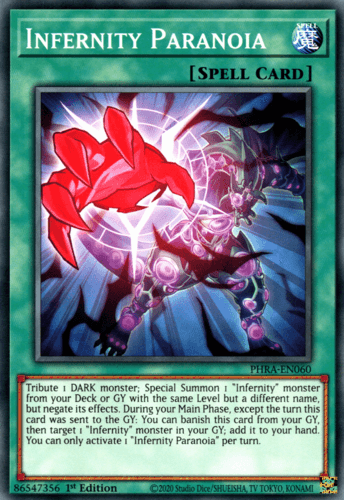 Infernity Paranoia - PHRA-EN060 Common 1st Edition