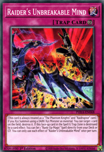 Raider's Unbreakable Mind - PHRA-EN068 Common 1st Edition