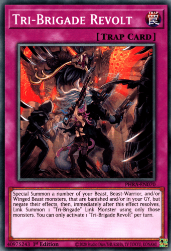 Tri-Brigade Revolt - PHRA-EN070 Common 1st Edition