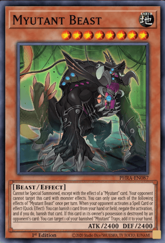 Myutant Beast - PHRA-EN087 Super Rare 1st Edition
