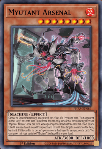 Myutant Arsenal - PHRA-EN089 Super Rare 1st Edition