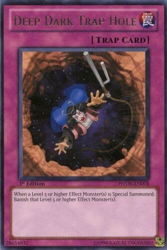 Deep Dark Trap Hole - PHSW-EN078 Rare 1st Edition