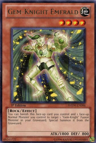 Gem-Knight Emerald - PHSW-EN096 Rare 1st Edition