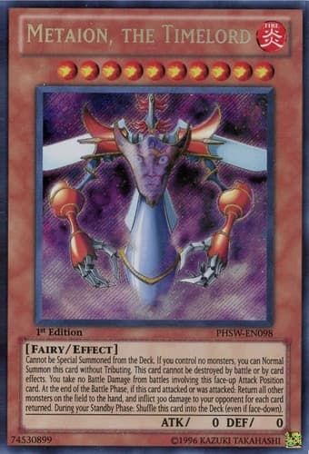 Metaion, the Timelord - PHSW-EN098 Secret Rare Unlimited