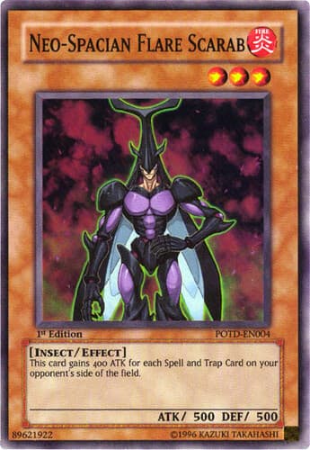 Neo-Spacian Flare Scarab - POTD-EN004 Super Rare 1st Edition