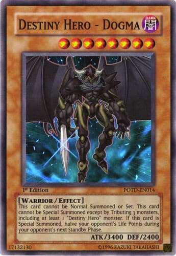 Destiny HERO - Dogma - POTD-EN014 Ultimate Rare 1st Edition