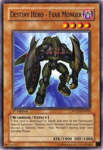 Destiny HERO - Fear Monger - POTD-EN016 Common Unlimited