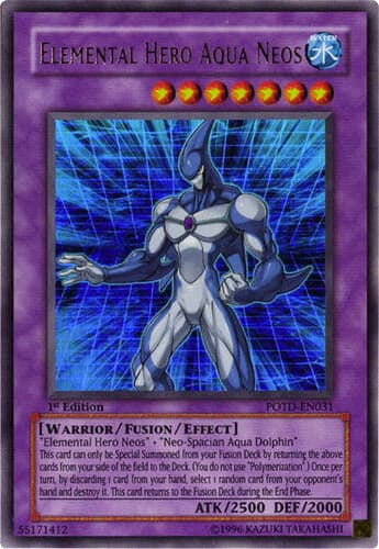 Elemental HERO Aqua Neos - POTD-EN031 Ultra Rare 1st Edition