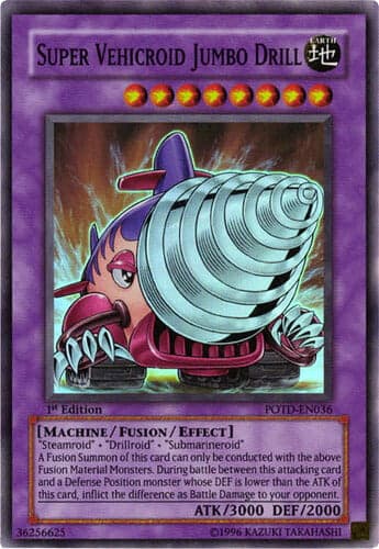Super Vehicroid Jumbo Drill - POTD-EN036 Super Rare Unlimited