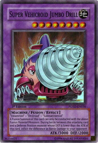 Super Vehicroid Jumbo Drill - POTD-EN036 Ultimate Rare 1st Edition