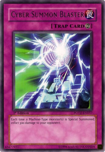 Cyber Summon Blaster - POTD-EN057 Rare 1st Edition