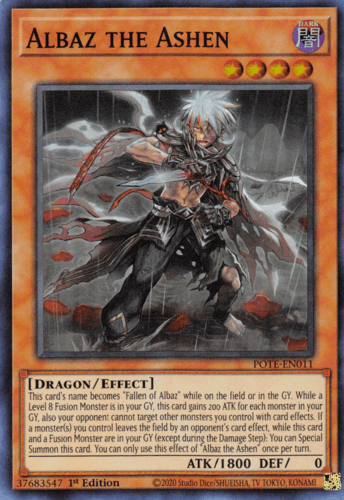 Albaz the Ashen - POTE-EN011 Super Rare Unlimited