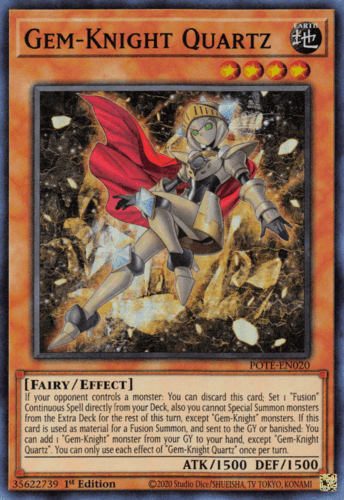 Gem-Knight Quartz - POTE-EN020 Super Rare Unlimited