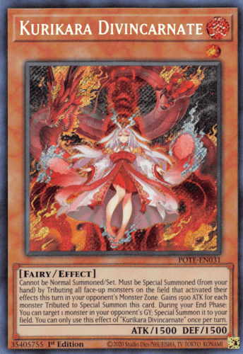 Kurikara Divincarnate - POTE-EN031 Secret Rare Unlimited
