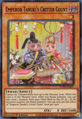 Emperor Tanuki's Critter Count - POTE-EN037 Super Rare Unlimited