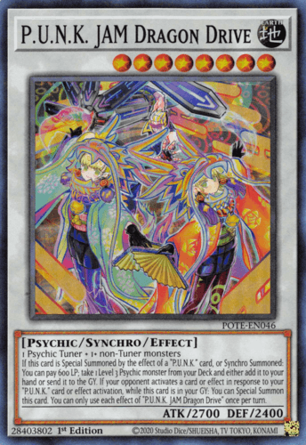 P.U.N.K. JAM Dragon Drive - POTE-EN046 Super Rare Unlimited