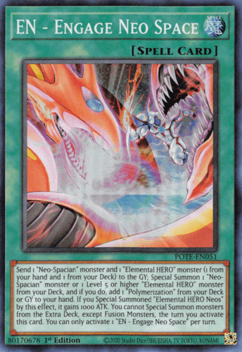 EN - Engage Neo Space - POTE-EN051 Super Rare 1st Edition