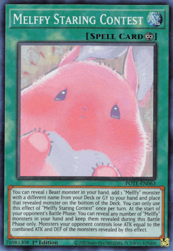 Melffy Staring Contest - POTE-EN063 Super Rare 1st Edition