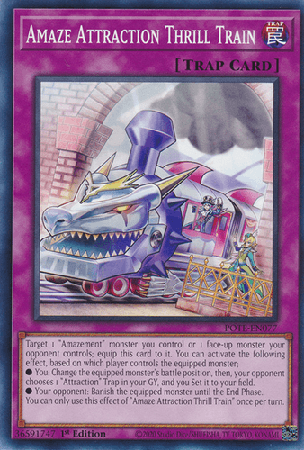Amaze Attraction Thrill Train - POTE-EN077 Common 1st Edition